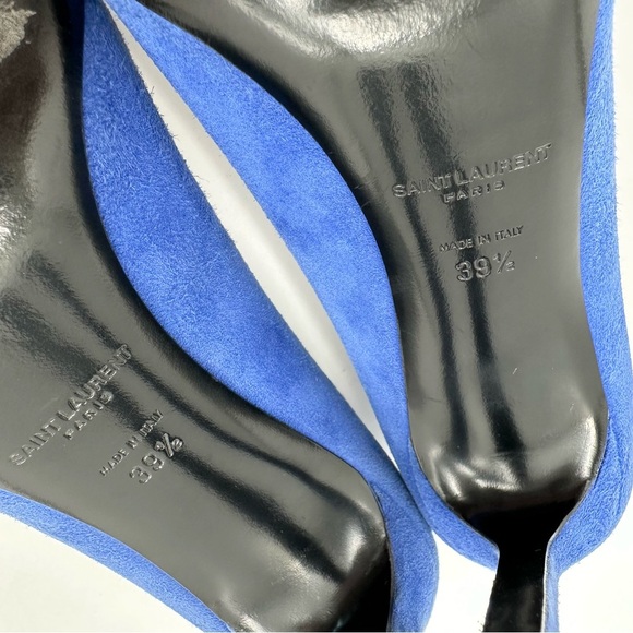 Saint Laurent Paris Pump 105 Blue Suede - Picture 11 of 11